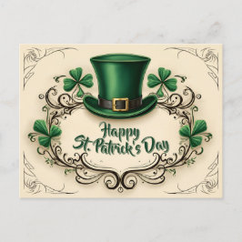 Fröhliches St. Patrick’s Day Shamrock-Design Postkarte