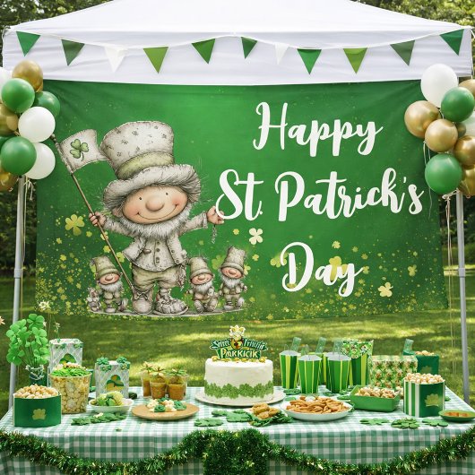 Fröhliches St. Patrick's Day-Feierdesign Banner