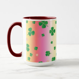 Fröhliches St. Patrick's Day Regenbogen-Wrap-Desig Tasse