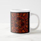 fröhliches Sun Design Jumbo-Tasse (Rechts)