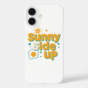 Fröhliches "Sunny Side Up" mit Ei und Sonne iPhone 16 Hülle