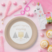 Fröhliches Tan Holiday Intercontinental Party Pappteller (Party)