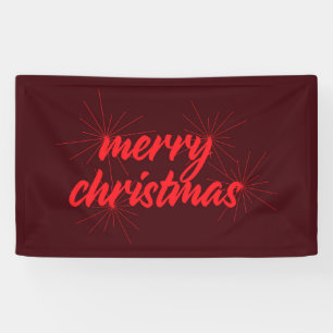fröhliches, trendiges Design "Frohe Weihnachten" Banner