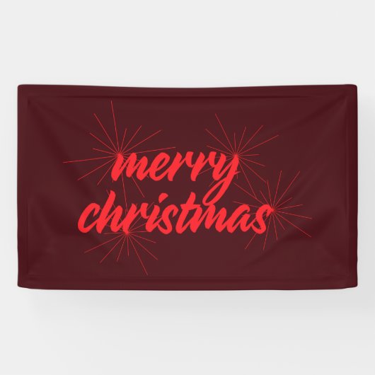 fröhliches, trendiges Design "Frohe Weihnachten" Banner (Horizontal)