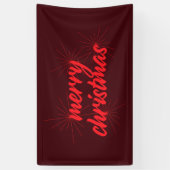 fröhliches, trendiges Design "Frohe Weihnachten" Banner (Vertikal)