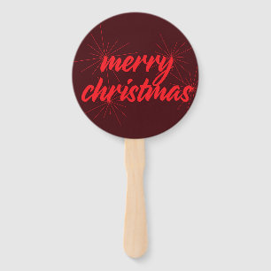 fröhliches, trendiges Design "Frohe Weihnachten" Fächer