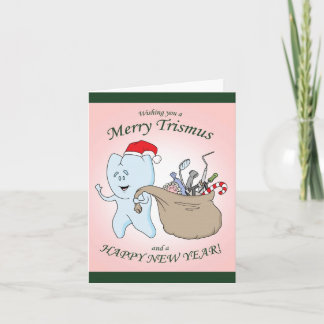 "Fröhliches Trismus" Weihnachtskarte Feiertagskarte