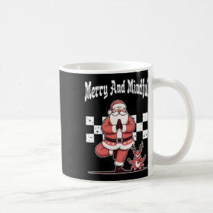 Fröhliches und achtsames Weihnachten Xmas Santa Yo Kaffeetasse