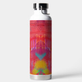 Fröhliches und helles bunter Mixed-Media-Stil Trinkflasche (links)