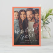 Fröhliches und helles Foto - Moderne Weihnachten (Stehend Vorderseite)