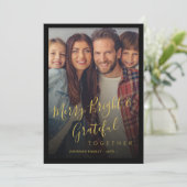 Fröhliches und helles Foto - Moderne Weihnachten (Stehend Vorderseite)