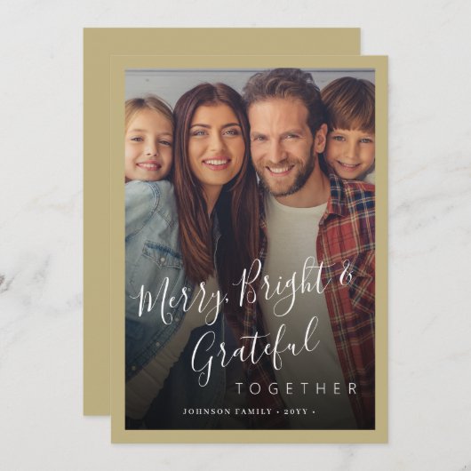 Fröhliches und helles Foto - Moderne Weihnachten (Vorne/Hinten)