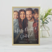 Fröhliches und helles Foto - Moderne Weihnachten (Stehend Vorderseite)