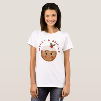 Fröhliches und helles Kawaii-Christnacht-T-Shirt T-Shirt