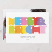 Fröhliches und helles, modernes Foto Weihnachten (Vorne/Hinten)