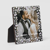 fröhliches und helles, modernes Weihnachtspaar Fot Fotoplatte (Vorderseite)