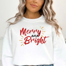 Fröhliches und Helles Weihnachts-Sweatshirt
