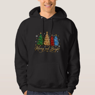 Fröhliches und Helles Weihnachtsbaum-T-Shirt Hoodie