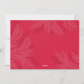 Fröhliches und helles Weihnachtsdesign Feiertagskarte (Rückseite)