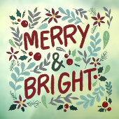 Fröhliches und helles Weihnachtsfenster Fensteraufkleber (Blatt 3)