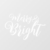 Fröhliches und helles Weihnachtsfenster Fensteraufkleber (Blatt)