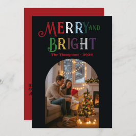 Fröhliches und helles Weihnachtsfest-Foto Feiertagskarte