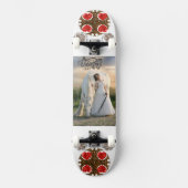 Fröhliches Valentinisches Foto Skateboard (Vorderseite)