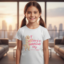 Fröhliches Valentinstag-Hund-Shirt | Süße Welpenli