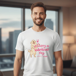 Fröhliches Valentinstag-Hund-Shirt | Süße Welpenli T-Shirt