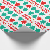 Fröhliches veganes geschenkpapier (Ecke)