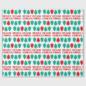 Fröhliches veganes geschenkpapier (Flach)