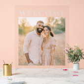 Fröhliches Warmes Romantisches Foto Acrylschild (Hochzeit)