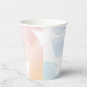 Fröhliches Wasserfarbenmuster Pappbecher (Rechts)