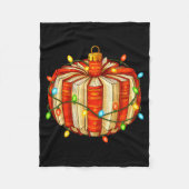 Fröhliches Weihnachten Buch Ornamente Buchliebhabe Fleecedecke (Vorderseite)