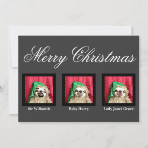 Fröhliches Weihnachten Glam Familien Spaß Faultier