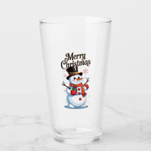 Fröhliches Weihnachten Glas