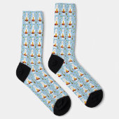 Fröhliches Weihnachten Imker Muster Socken (Rechts)