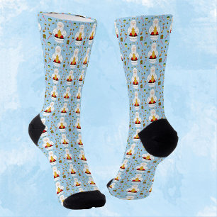 Fröhliches Weihnachten Imker Muster Socken