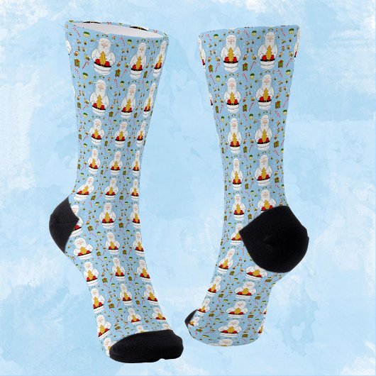 Fröhliches Weihnachten Imker Muster Socken