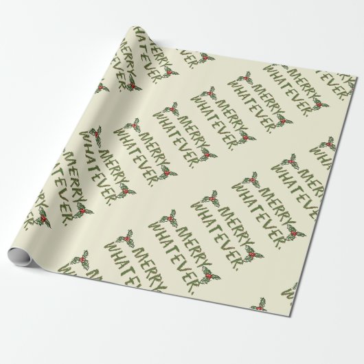 Fröhliches Weihnachten oder so Geschenkpapier (Ungerollt)