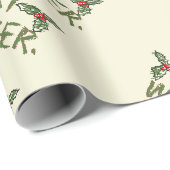 Fröhliches Weihnachten oder so Geschenkpapier (Rolleneckpunkt)