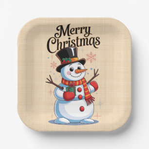 Fröhliches Weihnachten Pappteller
