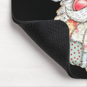 Fröhliches Weihnachten Patchwork Weihnachtsmann Ge Mousepad (Ecke)