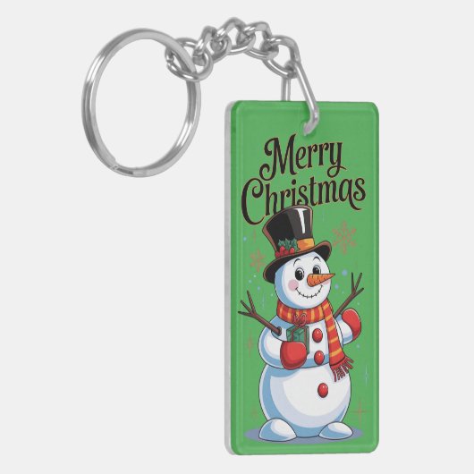Fröhliches Weihnachten Schlüsselanhänger (Vorderseite links)