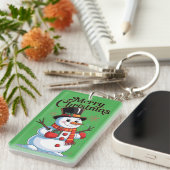 Fröhliches Weihnachten Schlüsselanhänger (Vorderseite rechts)