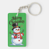 Fröhliches Weihnachten Schlüsselanhänger (Rückseite)