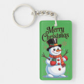 Fröhliches Weihnachten Schlüsselanhänger (Vorderseite)