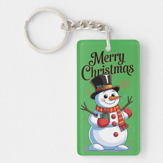 Fröhliches Weihnachten Schlüsselanhänger (Vorderseite)