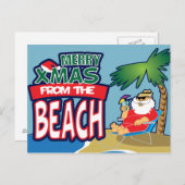 FRÖHLICHES Weihnachten von der STRAND Postkarte (Vorne/Hinten)