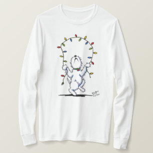 Fröhliches Weihnachten Westie (leichte Kleidung) S T-Shirt